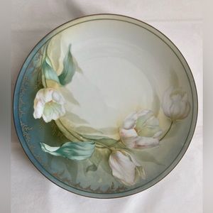 Vintage - R S GERMANY - Hand painted Art Deco plate - 11”